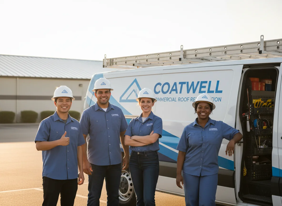 Commercial roof coating company in Bayside, TX