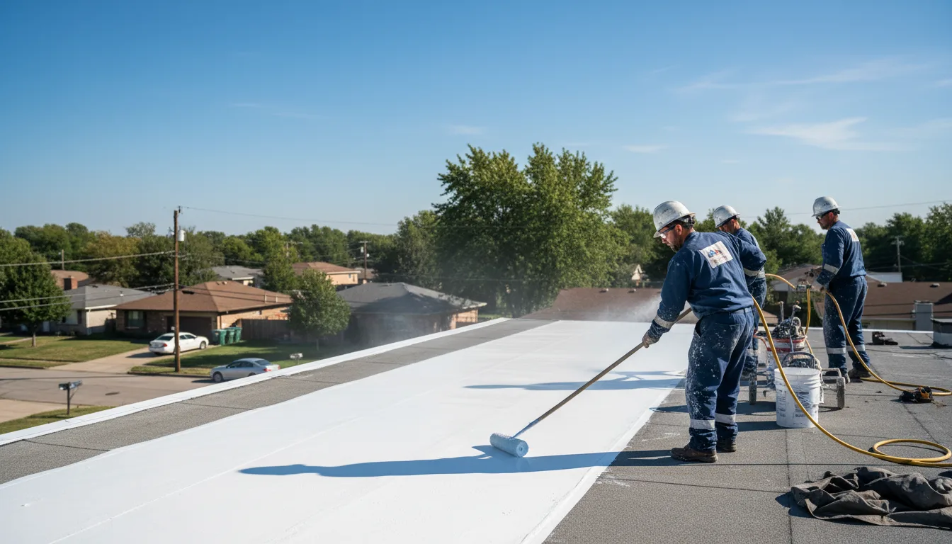 Commercial roof coating in Bayside, TX near me